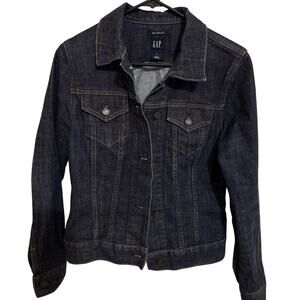 Gap Women’s Jean Jacket , Dark Denim Size M